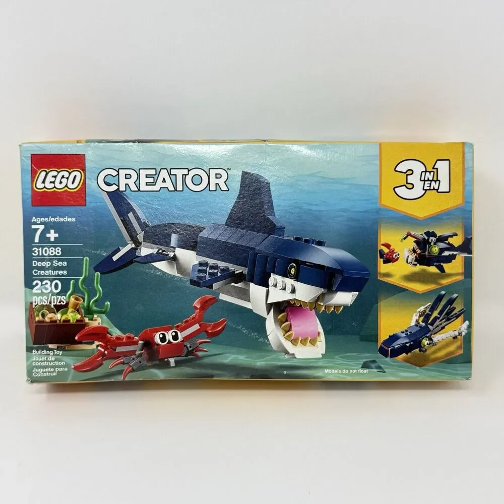 LEGO Creator Deep Sea Creatures 31088 New Sealed 3 in 1 Building Set